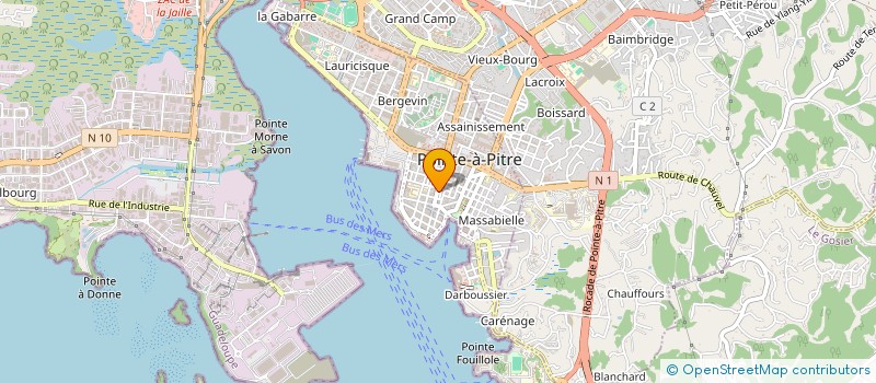 localisation de l'entreprise CTRE ETUDE INFORMATION à POINTE A PITRE