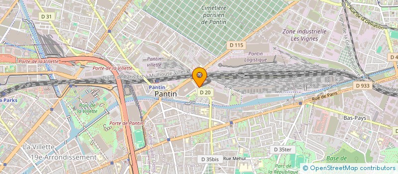 localisation de l'entreprise CTRE ETUDE PHYSIO HYGIENE & COSMETOLOGIE à COURBEVOIE