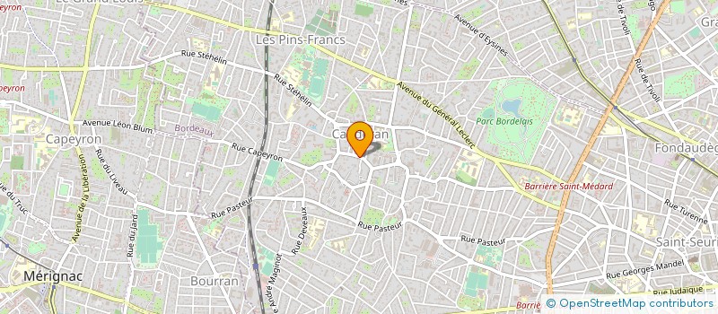 localisation de l'entreprise CTRE ETUDE REALISAT INFORMATIQ AQUITAINE à BORDEAUX