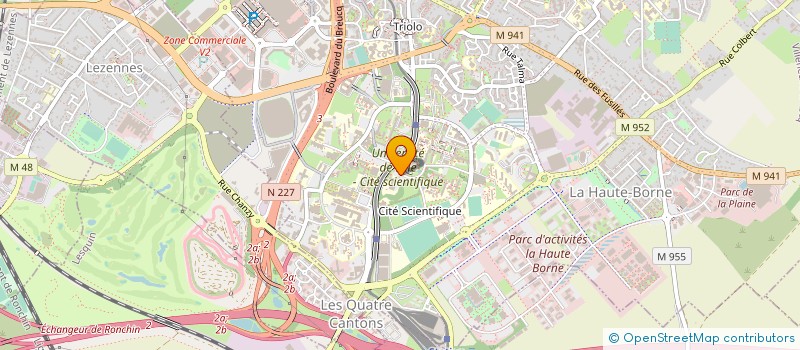 localisation de l'entreprise CTRE ETUDE RECH PLANIF ECON AMENAG URBAN à VILLENEUVE-D'ASCQ