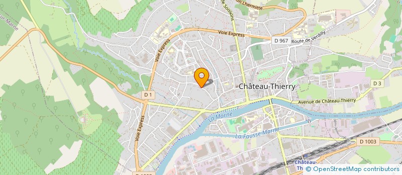 localisation de l'entreprise CTRE ETUDE RECHER SOCIAL CITOYEN GRANDES à CHATEAU-THIERRY