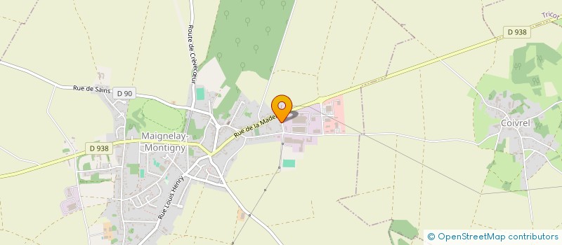 localisation de l'entreprise CTRE ETUDE THERMIQUE AMLIORAT HABITAT  MAIGNELAY-MONTIGNY