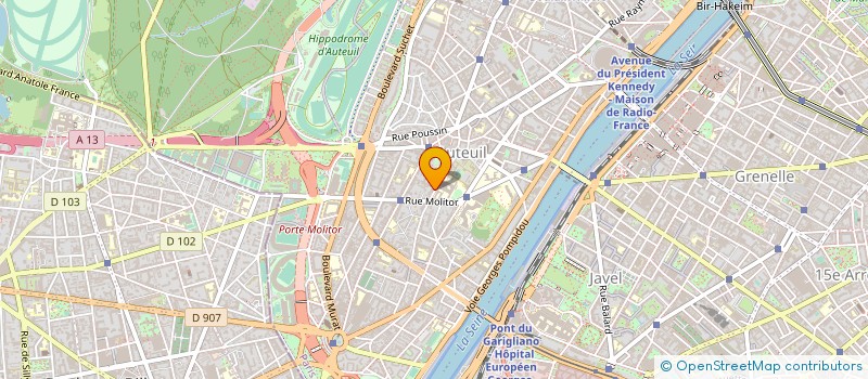 localisation de l'entreprise CTRE ETUDES DOC ARCHITECTURE METALLIQUE  PARIS