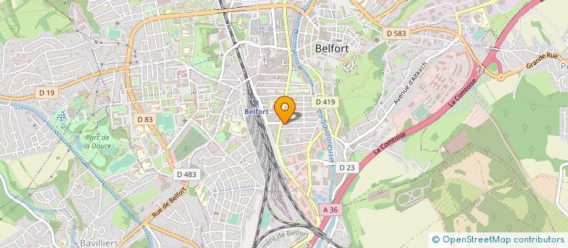 localisation de l'entreprise CTRE ETUDES ET GESTION ARTISANAT BELFORT à BELFORT