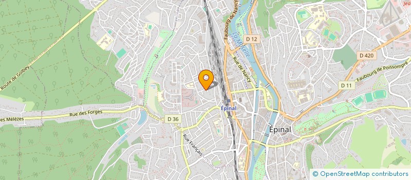 localisation de l'entreprise CTRE ETUDES FORMATION ORGAN SECOURS VOSG à EPINAL