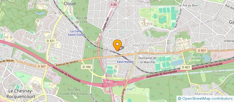 localisation de l'entreprise CTRE ETUDES & PARTICIPA INDUSTRI COMMERC  VAUCRESSON