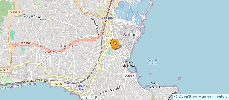 localisation de l'entreprise CTRE ETUDES POUR SPORT.D'ANT.ET ALP.MARI à ANTIBES