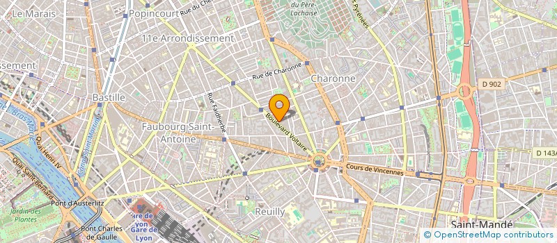 localisation de l'entreprise CTRE ETUDES RECH ACCUEIL ET CREATION  PARIS