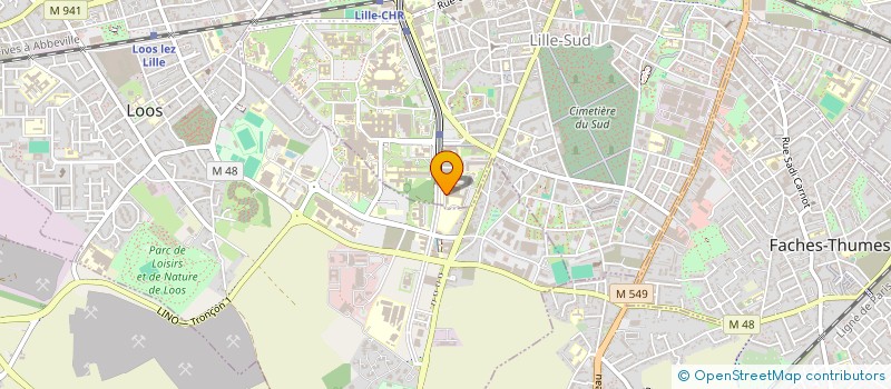 localisation de l'entreprise CTRE ETUDES & RECH SUR LA FAUNE SAUVAGE à LILLE