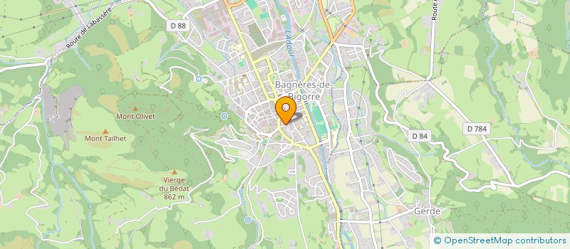 localisation de l'entreprise CTRE ETUDES REEDUC & READPTATION BIGORRE  BAGNERES-DE-BIGORRE