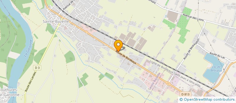 localisation de l'entreprise CTRE ETUDES TECHNIQ AGRICOLES MARMANDAIS  SAINTE-BAZEILLE