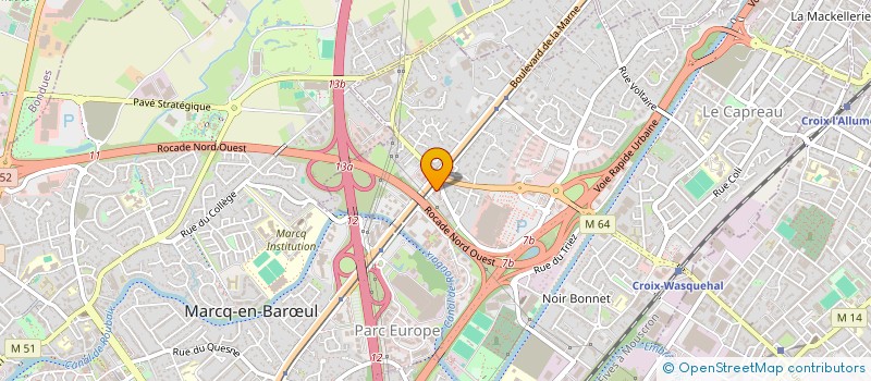 localisation de l'entreprise CTRE EUROP DEVELOP EVALUAT RESSOUR HUMAI  WASQUEHAL