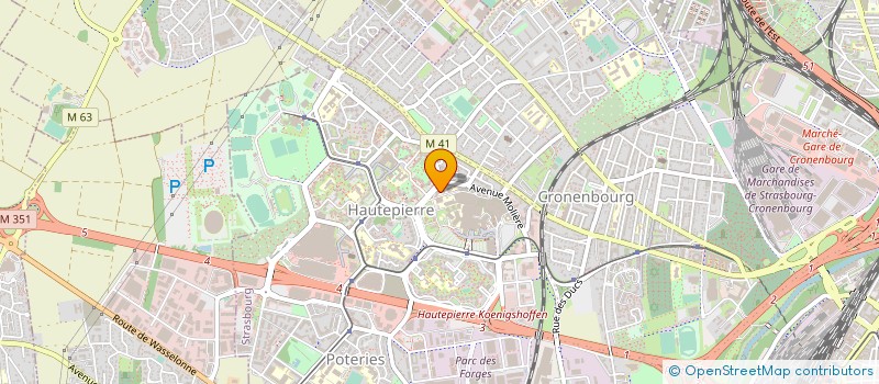 localisation de l'entreprise CTRE EUROPEEN D'ETUDE DU DIABETE à STRASBOURG