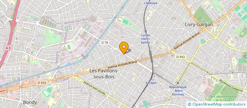 localisation de l'entreprise CTRE EUROPEEN DE FORMATION INTERBANCAIRE  LES PAVILLONS-SOUS-BOIS