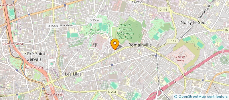 localisation de l'entreprise CTRE EXPERIMENTAL FORMATION GESTION à ROMAINVILLE