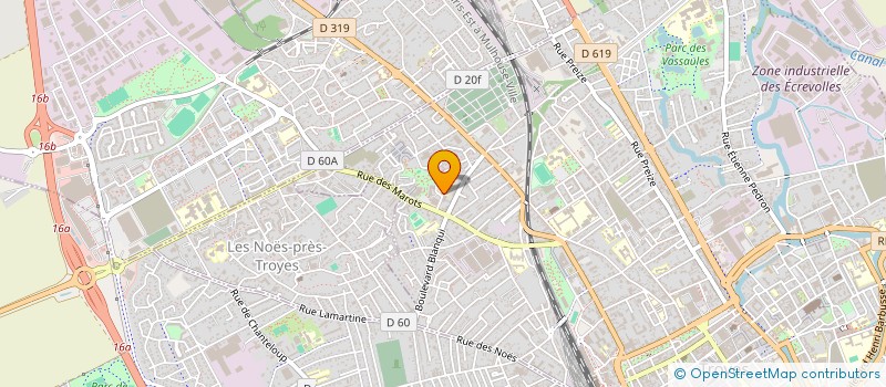 localisation de l'entreprise CTRE EXPLOIT CARDIOVASC DE CHAMPAGNE à TROYES
