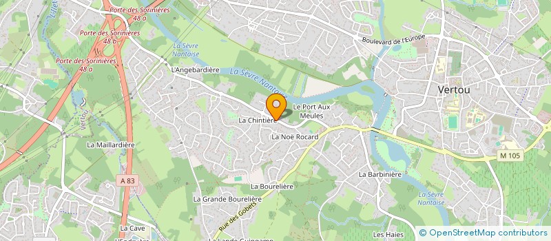 localisation de l'entreprise CTRE FAMIL VACANCES LE MOULIN DE L ECLIS  VERTOU