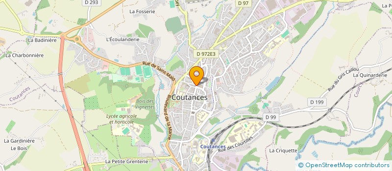 localisation de l'entreprise CTRE FEMININ ETUDES PATISSERIE  COUTANCES