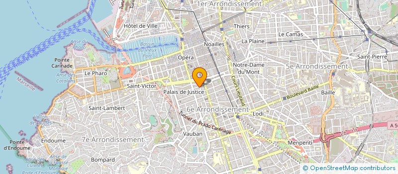 localisation de l'entreprise CTRE FORMAT APPRENTIS SYND COIFFURE à MARSEILLE