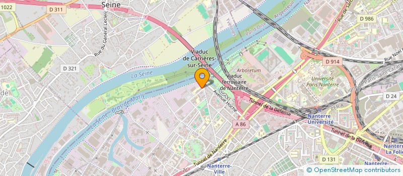 localisation de l'entreprise CTRE FORMAT INGENIEURS PAR L'ALTERNANCE  NANTERRE