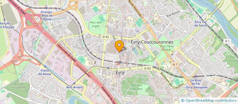 localisation de l'entreprise CTRE FORMAT PERSON ENFANCE INADAPT EVRY à EVRY-COURCOURONNES
