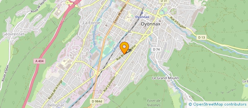 localisation de l'entreprise CTRE FORMAT PROF PLASTIQ OYONNAX F-COMTE à OYONNAX