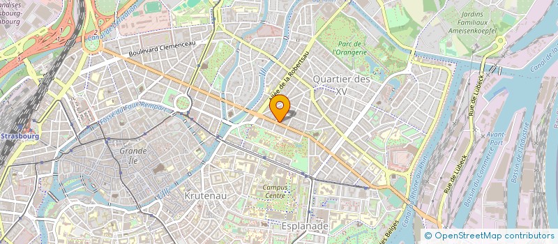 localisation de l'entreprise CTRE FORMAT PROFESSION COMPTABLE ALSACE à STRASBOURG
