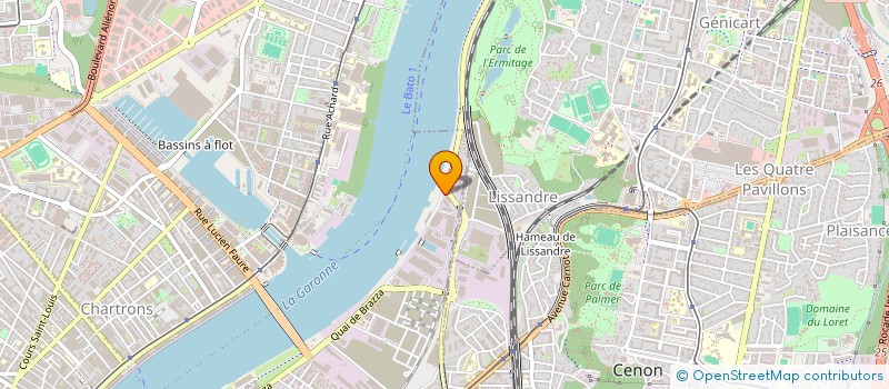 localisation de l'entreprise CTRE FORMATION AUX METIERS SECURITE  BORDEAUX