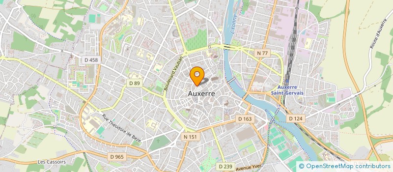 localisation de l'entreprise CTRE FORMATION ENSEIGNANTS DE LA ROUTE à AUXERRE