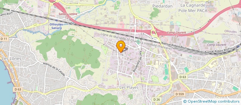 localisation de l'entreprise CTRE FORMATION INFORMATIQUE VAROIS à SIX-FOURS-LES-PLAGES