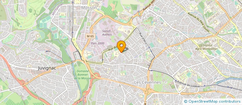 localisation de l'entreprise CTRE FORMATION PEDAGOGIQUE ETS PRIVE à MONTPELLIER