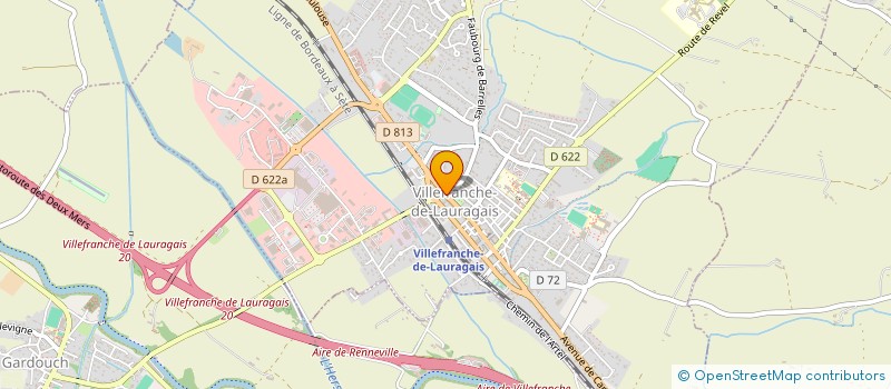 localisation de l'entreprise CTRE FORMATION PROF AGRICOLE DES JEUNES à VILLEFRANCHE-DE-LAURAGAIS