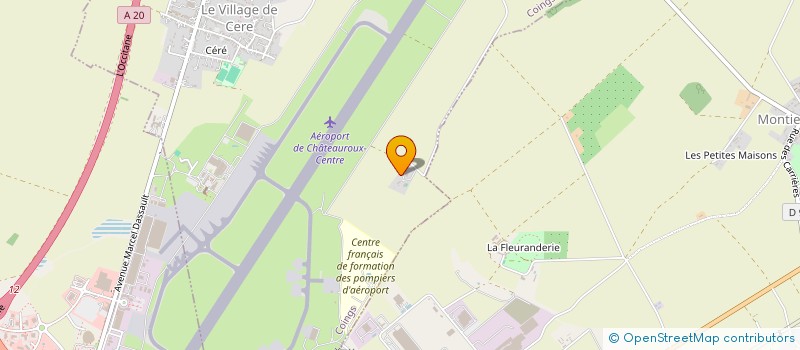 localisation de l'entreprise CTRE FR FORMATION POMPIERS AEROPORT à COINGS