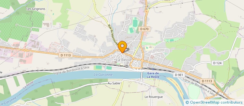 localisation de l'entreprise CTRE GEST COMPT DU LANGON ET DU REOLAIS à LA REOLE