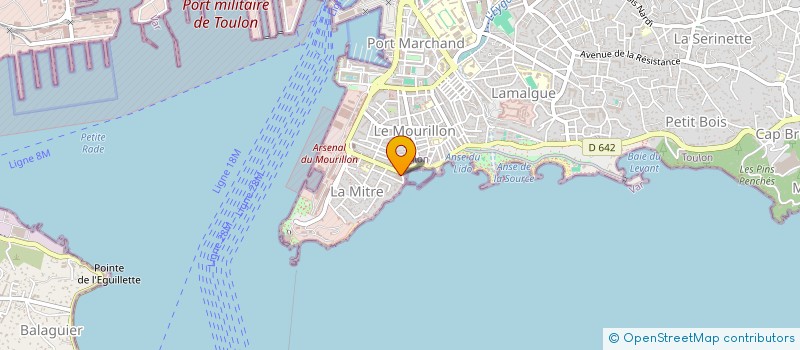 localisation de l'entreprise CTRE GESTION COMPTA FEDER PATRON BOULANG à TOULON