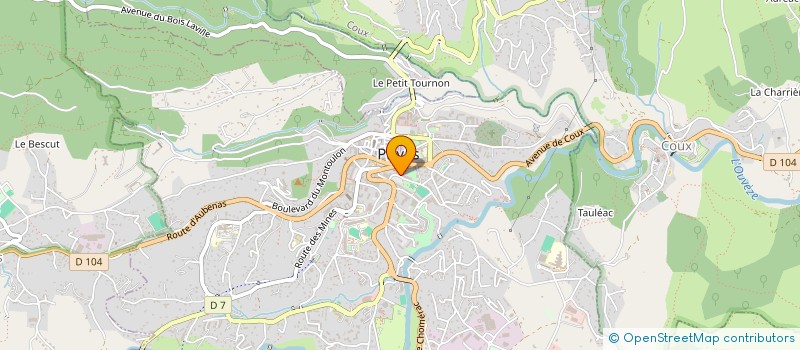 localisation de l'entreprise CTRE GESTION ECOMONIE RURALE ARDECHE à PRIVAS