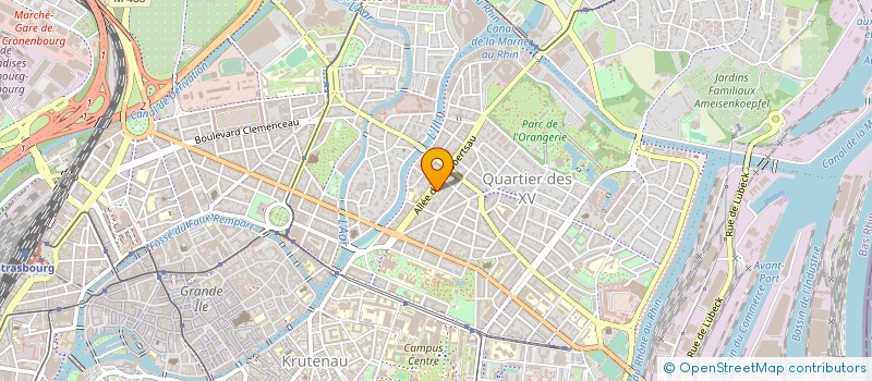 localisation de l'entreprise CTRE GESTION ENTR PROFESSIONS LIBERALES à STRASBOURG