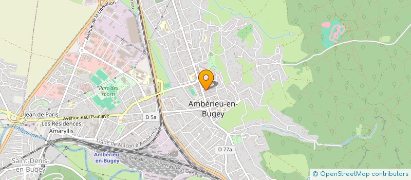 localisation de l'entreprise CTRE GESTION FORMATION APPLIQUEE  AMBERIEU-EN-BUGEY