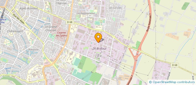 localisation de l'entreprise CTRE GESTION METIERS  ART IND ET COMM  VALENCE