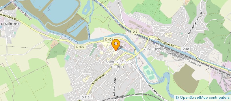 localisation de l'entreprise CTRE HOSPITALIER SPECIALISE  SAINT-NICOLAS-DE-PORT