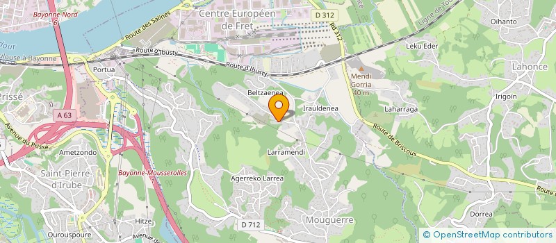 localisation de l'entreprise CTRE INDUSTRIEL PREPARATION ALIMENTAIRE  MOUGUERRE