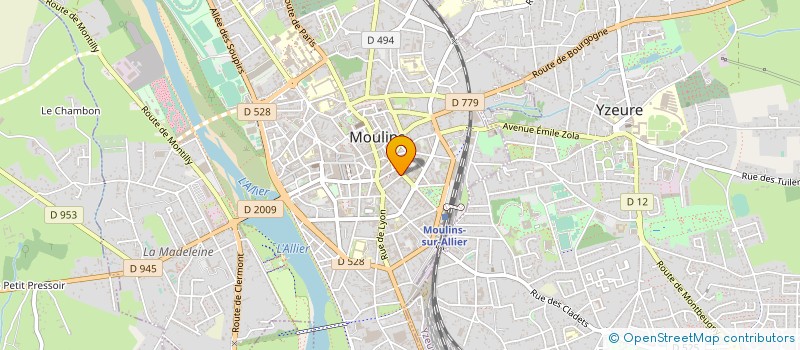 localisation de l'entreprise CTRE INFORM DEP DROITS DES FEMMES ET FAMILLES ALLIER à MOULINS