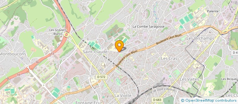 localisation de l'entreprise CTRE INFORM DROITS DES FEMMES DU DOUBS à BESANCON