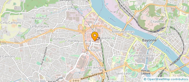 localisation de l'entreprise CTRE INFORM JURIDIQUE PROPRIET LOCATAIRE à BAYONNE