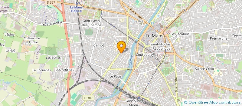 localisation de l'entreprise CTRE INFORM PROFESS APPLIQUE AUX SERVICE  LE MANS