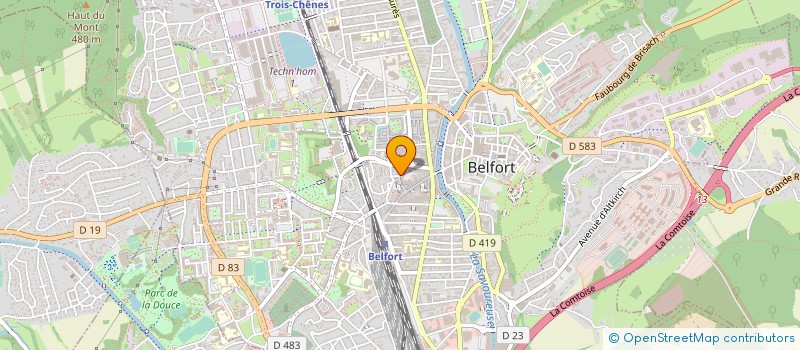 localisation de l'entreprise CTRE INFORMATION DROITS DES FEMMES à BELFORT