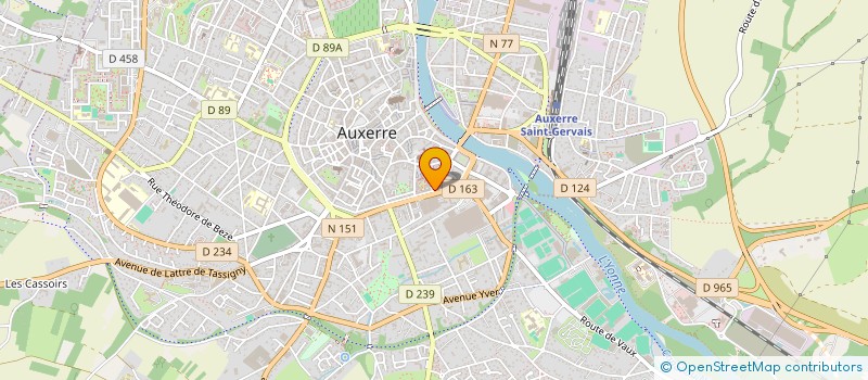 localisation de l'entreprise CTRE.INFORMATION DROITS FEMMES FAMILLES à AUXERRE