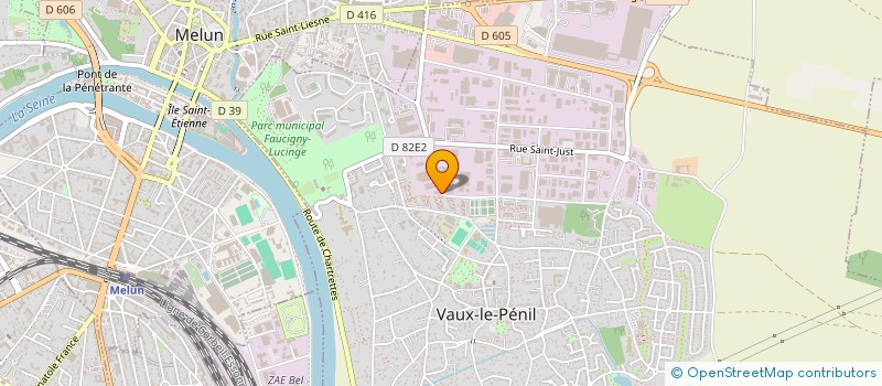 localisation de l'entreprise CTRE INFORMATION ETUDE FORMATION ELUS 77  VAUX-LE-PENIL