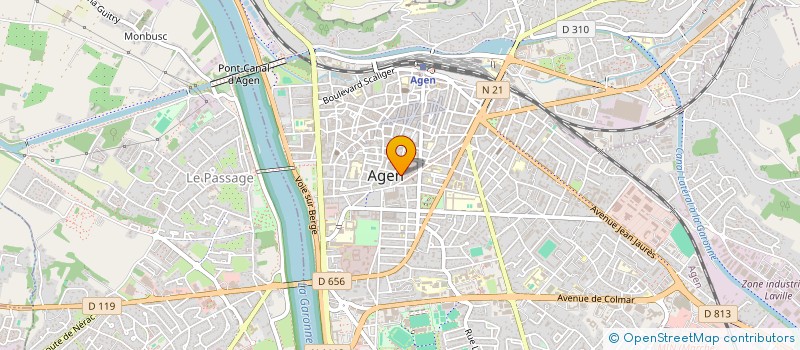 localisation de l'entreprise CTRE INFORMATIQUE GESTION ORGANISATION  AGEN