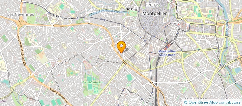 localisation de l'entreprise CTRE INFORMATIQUE REGIONAL GROUPAMA SUD à MONTPELLIER
